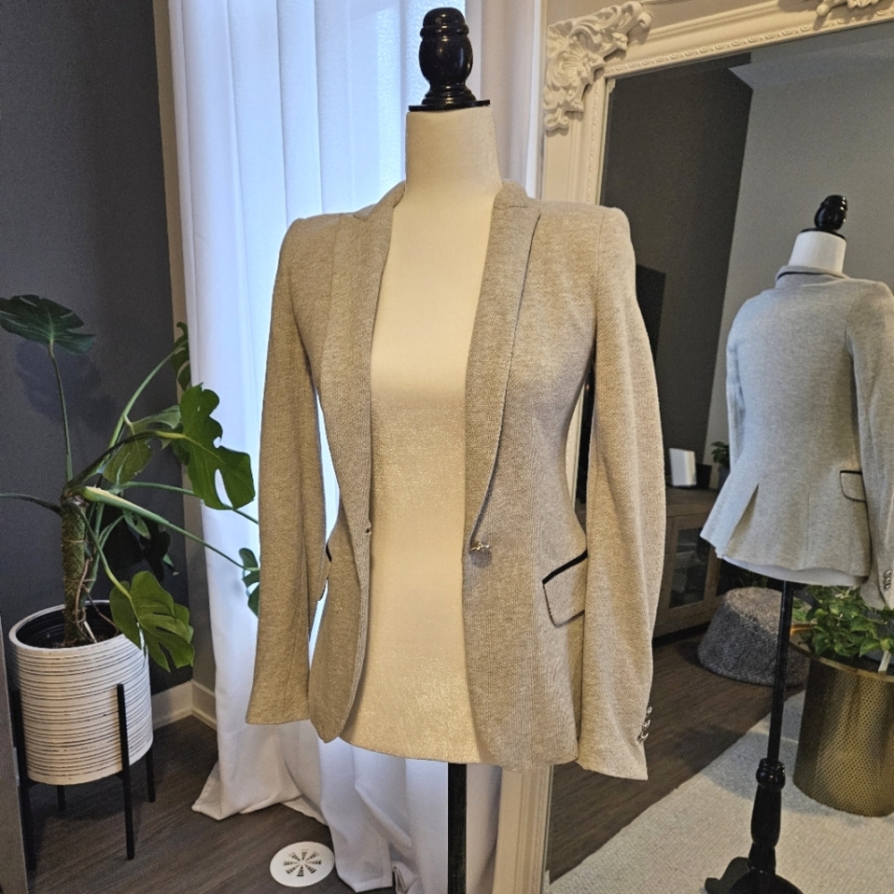 ZARA knit blazer